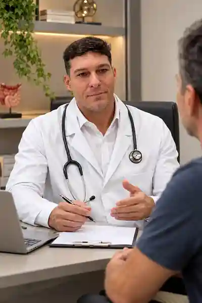 Dr. Pedro de Paula Junior durante atendimento